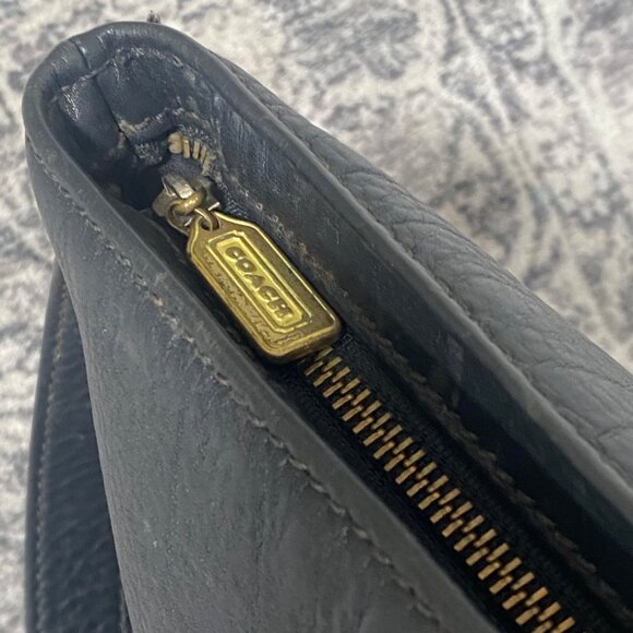 Vintage Coach Sonoma #4907 Leather Bucket Bag in Black - Picture 6 of 9